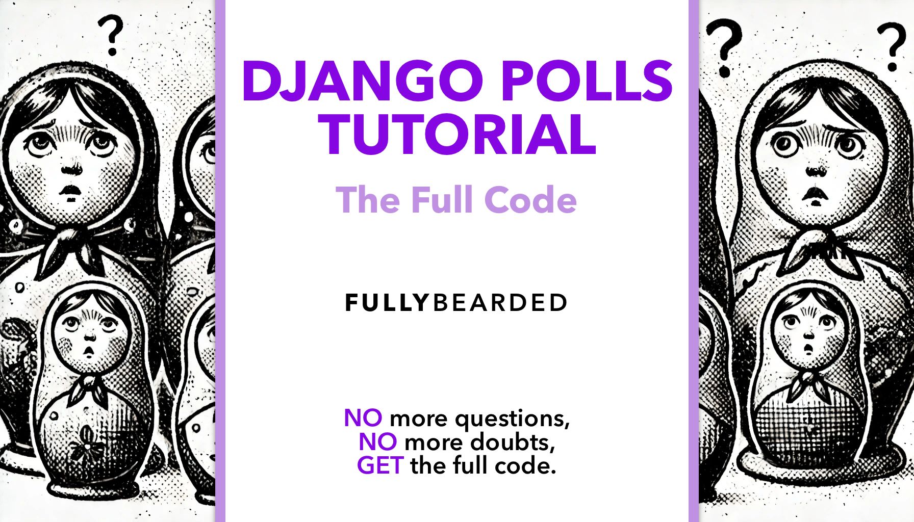 Header for the page to access the full django polls tutorial source code